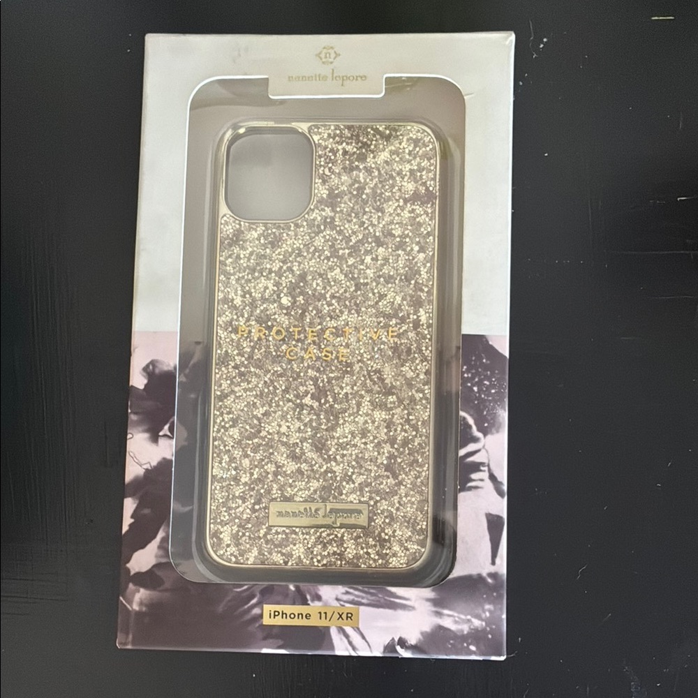 Nanette Lepore Gold Sparkle Phone Case